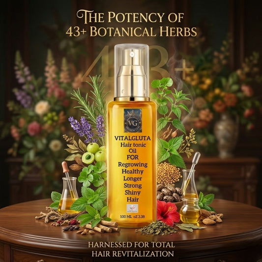 VitalGluta Hair Tonic Oil – Enriched with 43+ Botanical Herbs