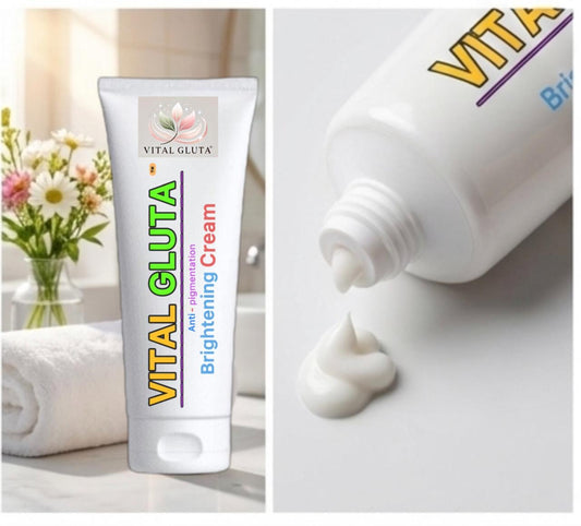 Glow With Vital Gluta Brightening Cream.