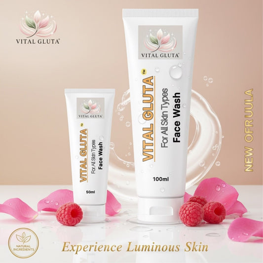 Revitalize Your Skin with Glutathione Face Wash - Vital Gluta