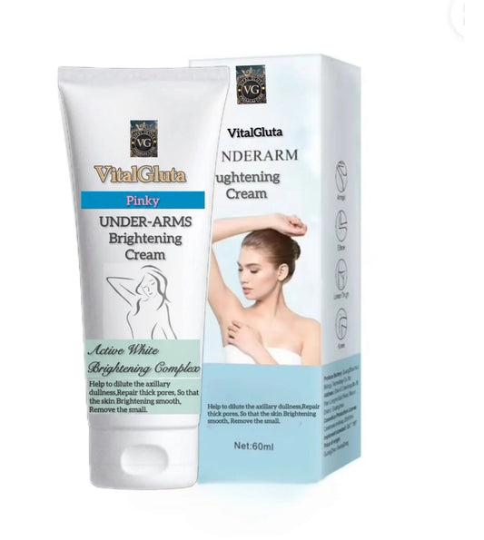 VitalGluta Underarms Brightening Cream packaging on a white background