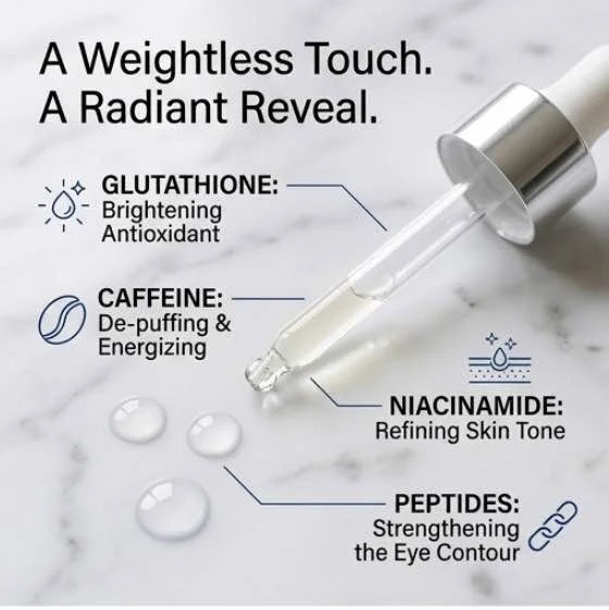 vitalgluta eye serum dropper with ingredients