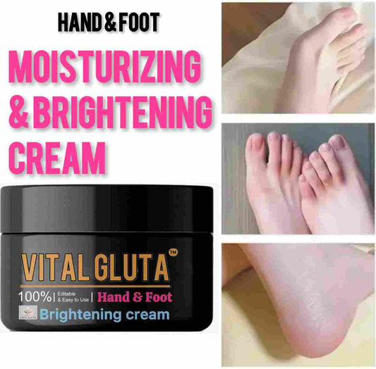 6 Vital Gluta Hand And Foot Brightening Cream 100ml/4.3oZ - Vital Gluta