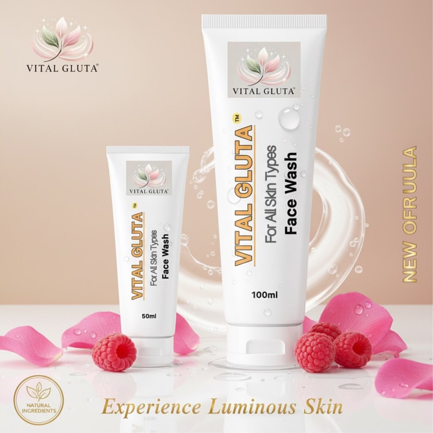 ⚡️Vital Gluta Face Wash 100ml⚡️ - Vital Gluta