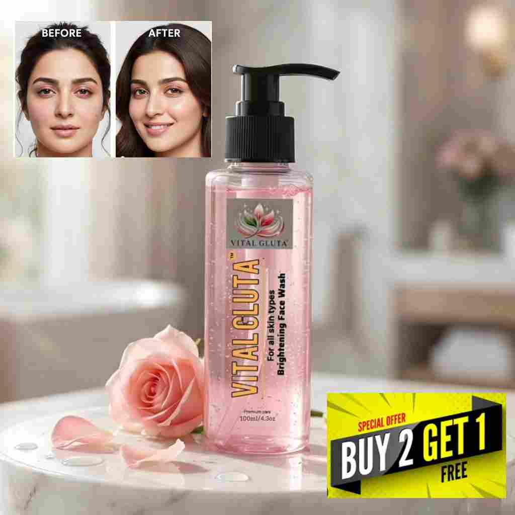 5✨New Vital Gulta Brightening Face Wash 100ml⚡️ - Vital Gluta